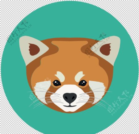 浣熊动物图标标志图形装饰素材