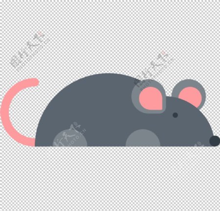 老鼠动物标志图形图标装饰素材