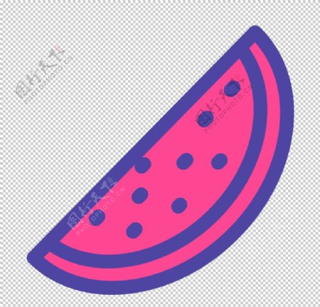 西瓜餐饮标志图形图标装饰素材