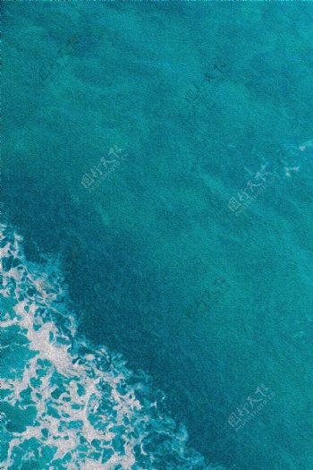 海洋海浪蓝色波浪波纹清新背景