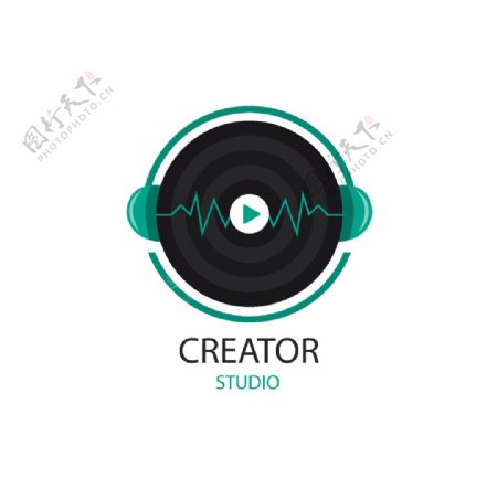 创意音乐标识logo