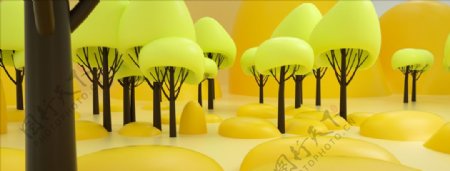 森林风景模型