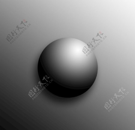 黑白素材立体球形