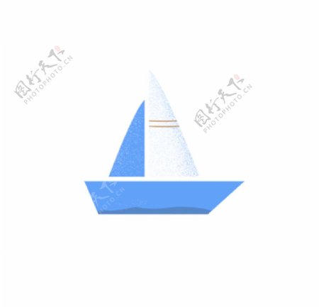 蓝色小船