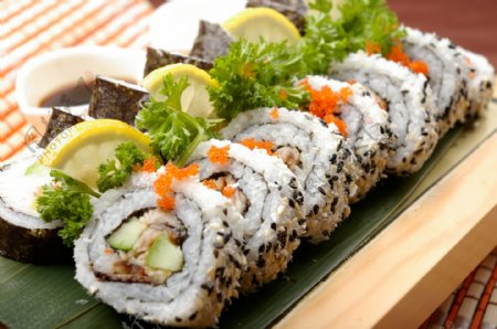 日本寿司美食食材食物背景素材