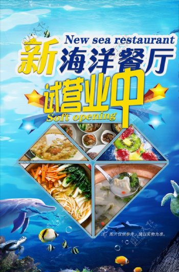 海洋餐厅海报