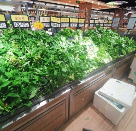 超市新鲜蔬菜柜子