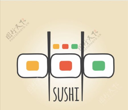 七彩寿司标志