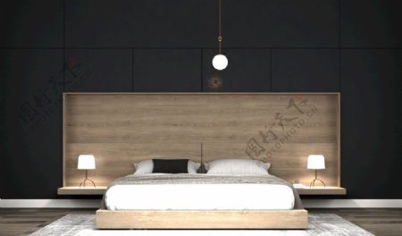 简易卧室床3d模型