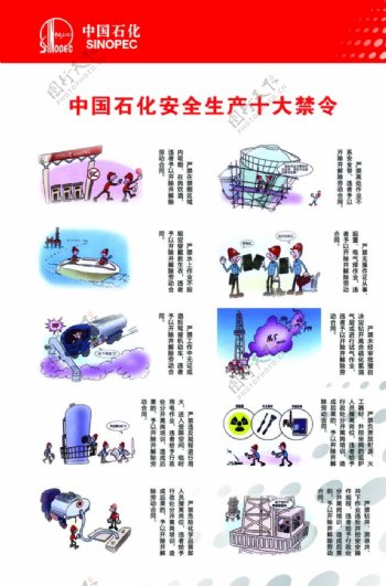 中国石化安全生产十大禁令