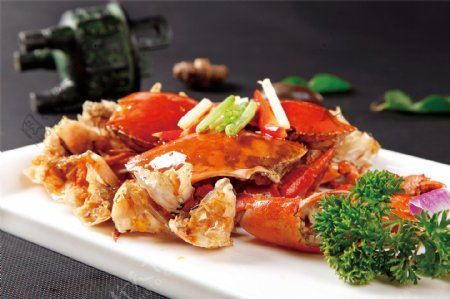 姜葱炒肉蟹