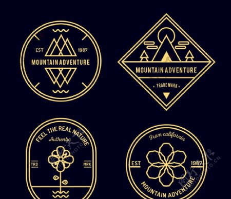 高山探险徽章图片