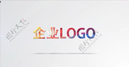 简洁时尚企业LOGO片头AE