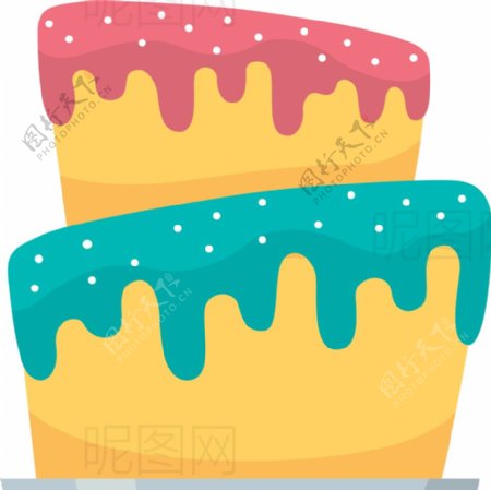 双层蛋糕图片