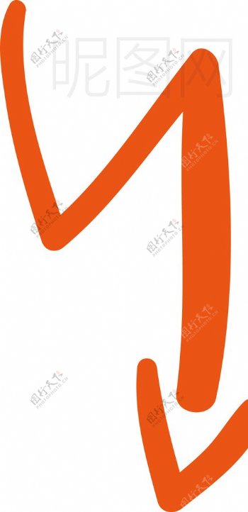 橙色箭头图片