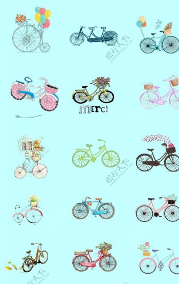 自行车素材图片