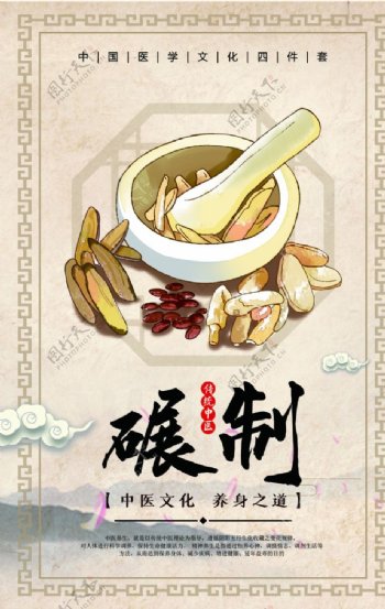 中医步骤文化海报图片