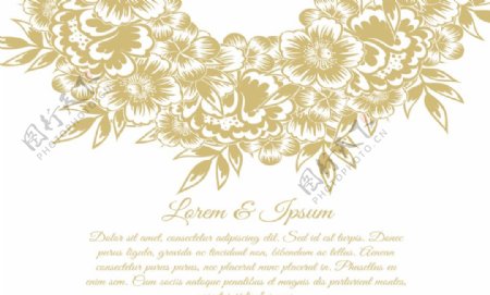 金色婚礼背景图片