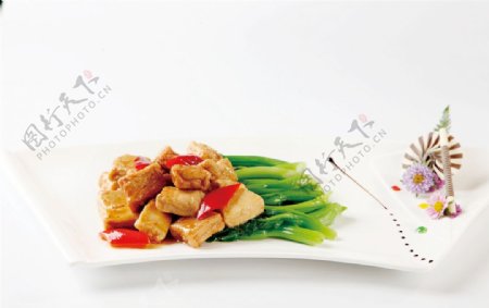 菜心鱼豆腐图片