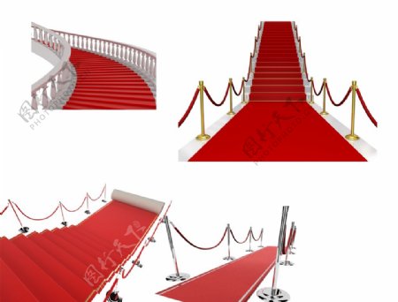 红毯楼梯图片