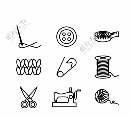 缝纫图标服装icon图片