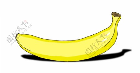 香蕉手绘图片