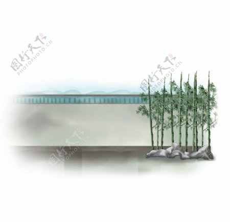 竹子古代围墙图片