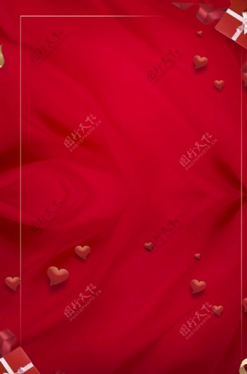 红色喜庆新年展板背景素材图片