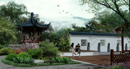 中式古典园林图片