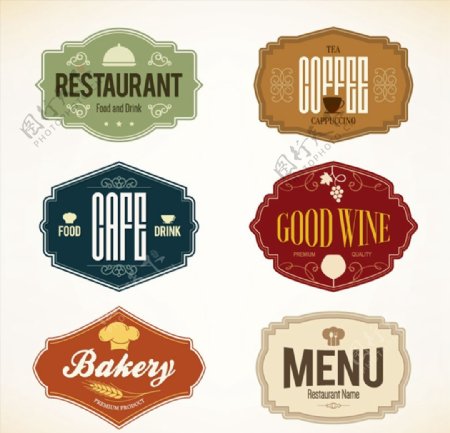 餐饮菜单标签图片