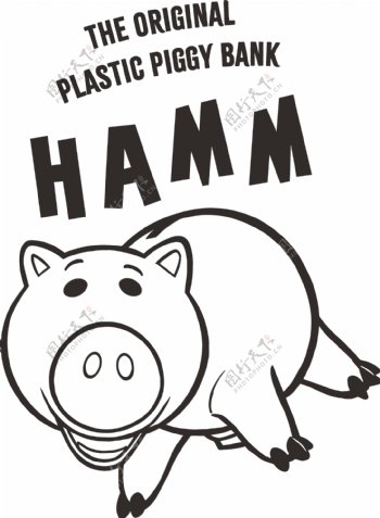 玩具总动员小猪储钱罐哈姆图片