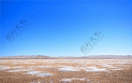 锡林郭勒草原冬天图片