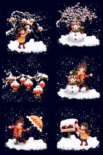 圣诞节大雪图片