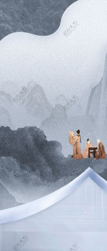 中式背景图片