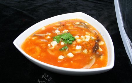 家常菜西红柿炖豆腐图片