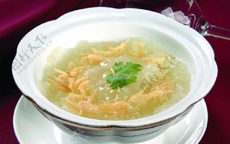 豫菜冬茸烩雪蛤图片