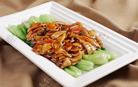 豫菜蚝油双菇图片