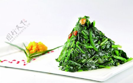 浙菜芥末菠菜图片