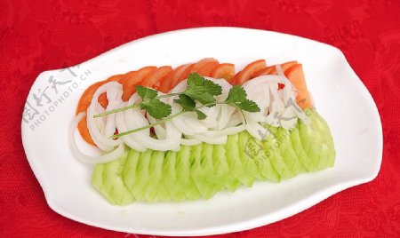 新疆菜三色彩图片