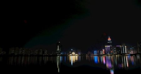 都市灯光夜景图片