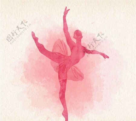 粉色芭蕾舞女郎图片