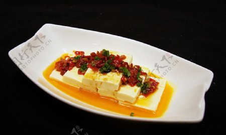 沪菜剁椒蒸豆腐图片