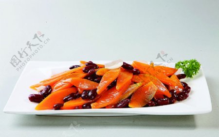 徽菜红豆南瓜烩百合图片