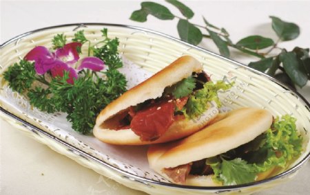 川式汉堡图片