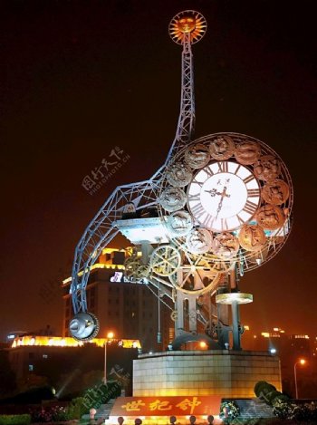 天津市世纪钟图片